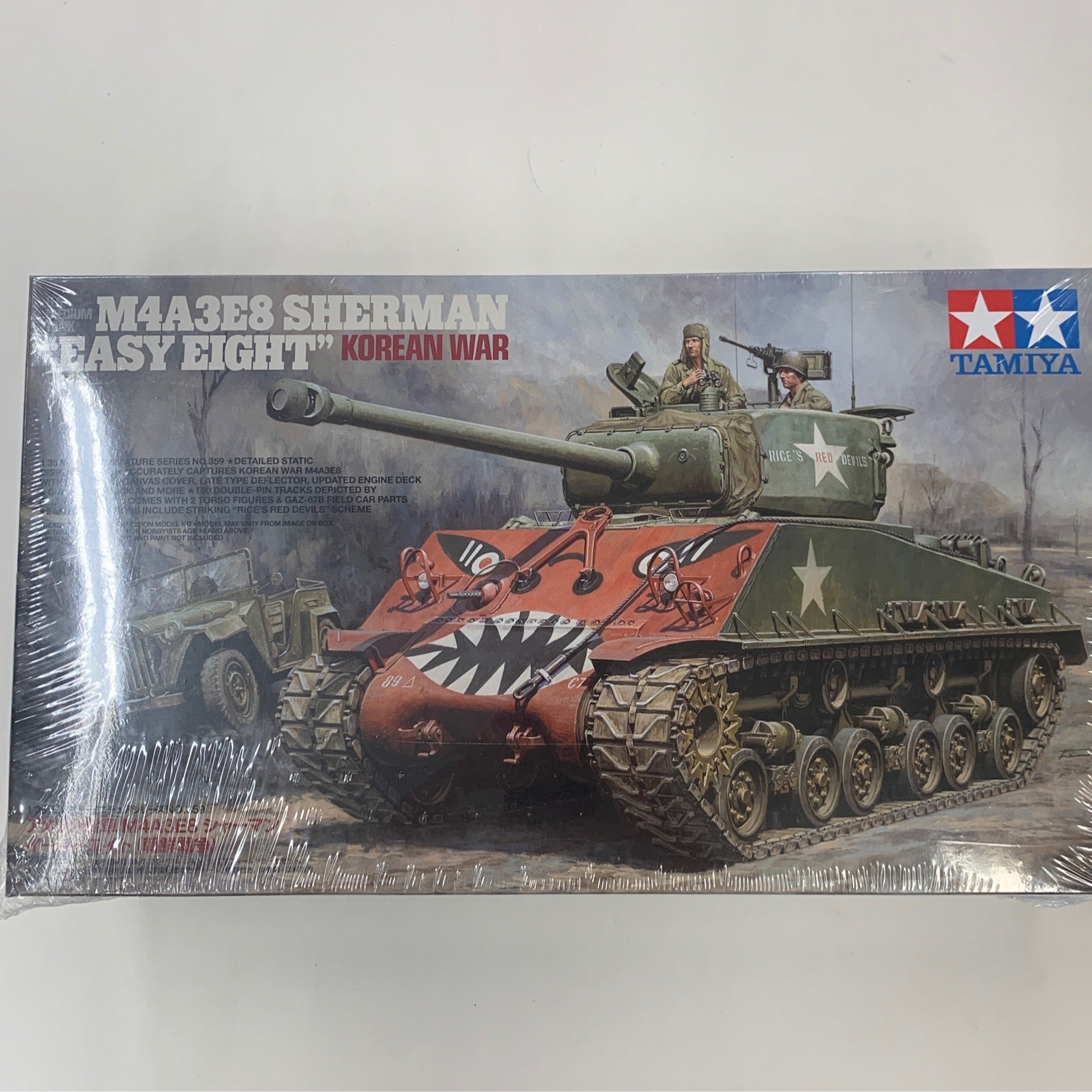 Tamiya 1/35 M4A3 E8 Sherman Easy Eight Korean War tank model kit 35359 ...