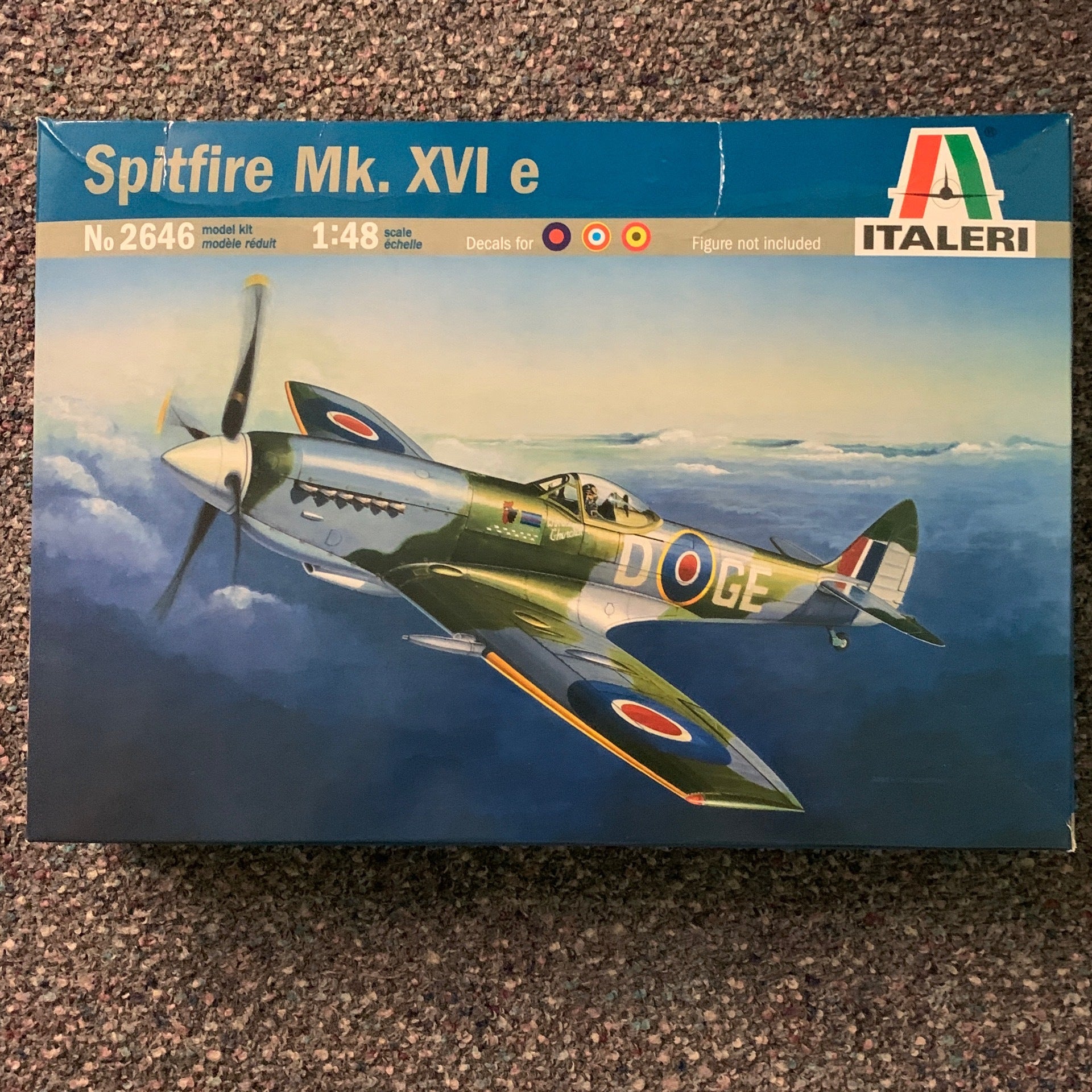 Italeri 1/48 spitfire MK. XVI e plane model kit 2646 | Frontline Model ...