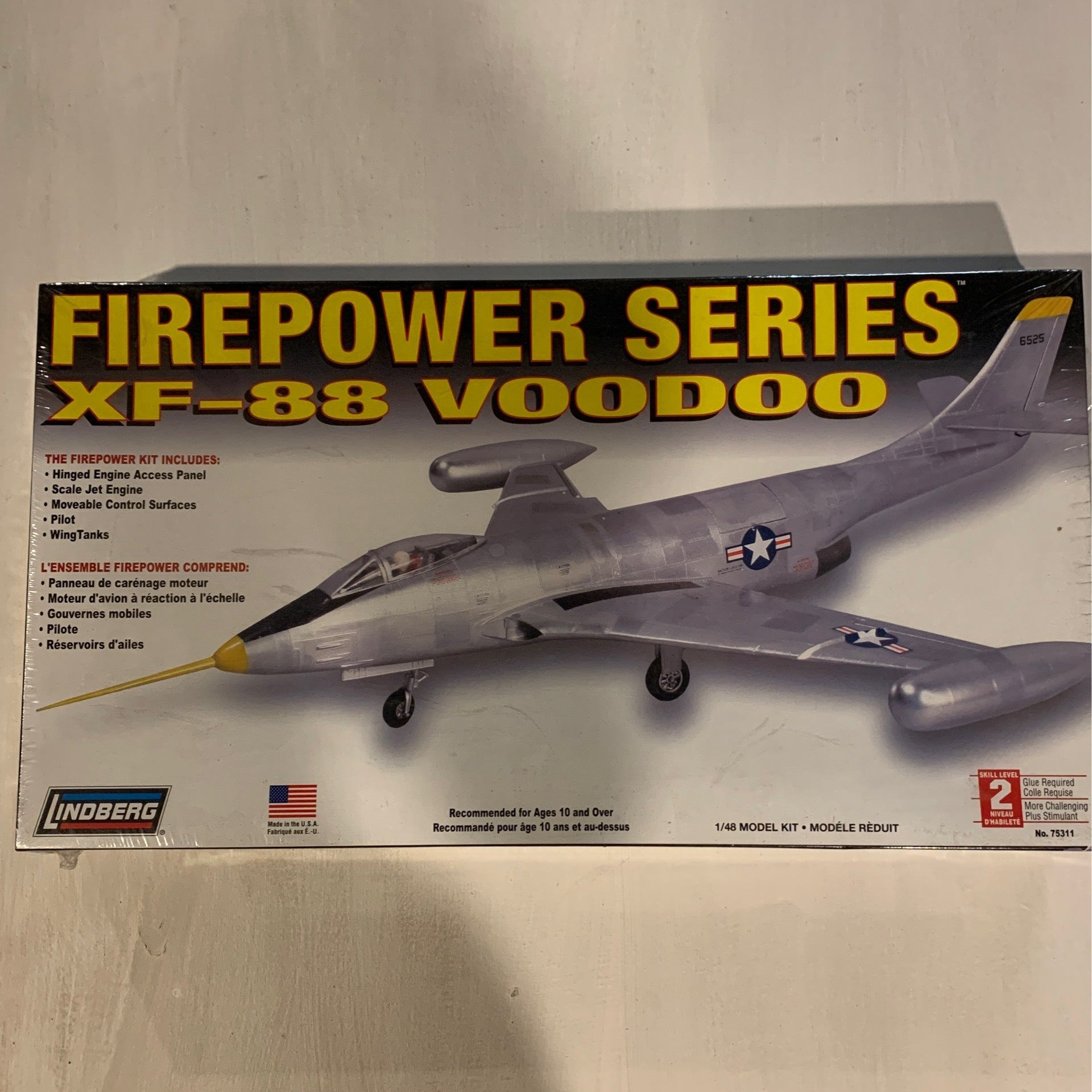 Lindberg 148 Firepower Series Xf 88 Voodoo Plane Model Kit 75311